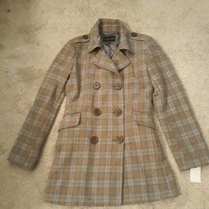 Plaid Peacoat